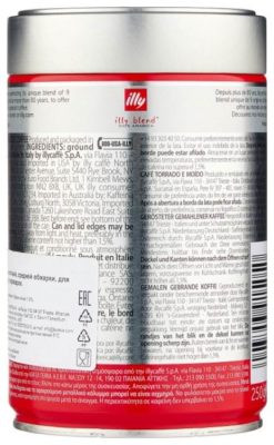 illy Moka средней обжарки, банка