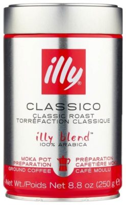 illy Moka средней обжарки, банка