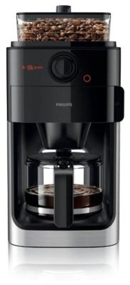 Philips HD7767 Grind & Brew Черный / Металлик